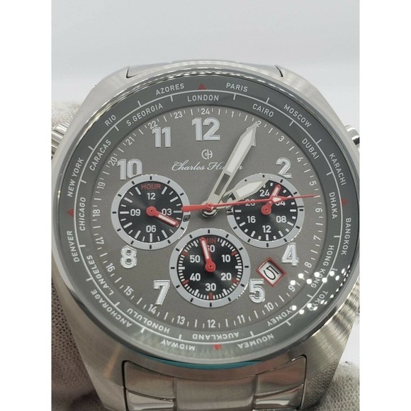 Charles Hutton Aristocrat Dual Time Men's Watch - Picture 1 of 8
